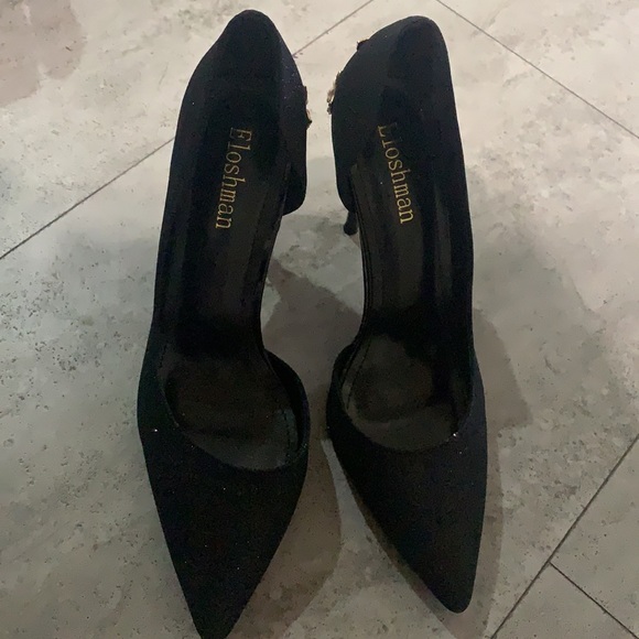 Beautiful black and gold sparkly heels - Picture 3 of 3